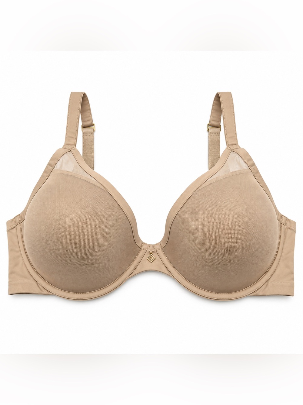 ThirdLove 24/7 Classic Contour Plunge Bra women size 36E Nude Beige Underwire